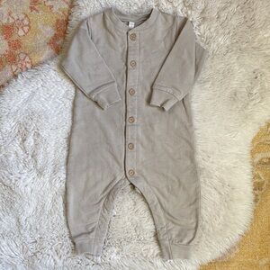 Quincy Mae Taupe Kids One Piece